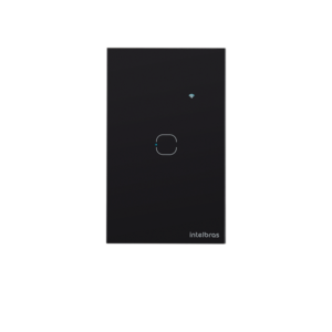 Interruptor Inteligente Touch Wi-Fi 1 Tecla Preto - Intelbras EWS 1001 PT