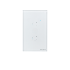 Interruptor Inteligente Touch Wi-Fi 2 Teclas Branco - Intelbras EWS 1002 BR