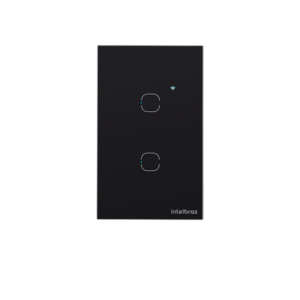 Interruptor Inteligente Touch Wi-Fi 2 Teclas Preto - Intelbras EWS 1002 PT